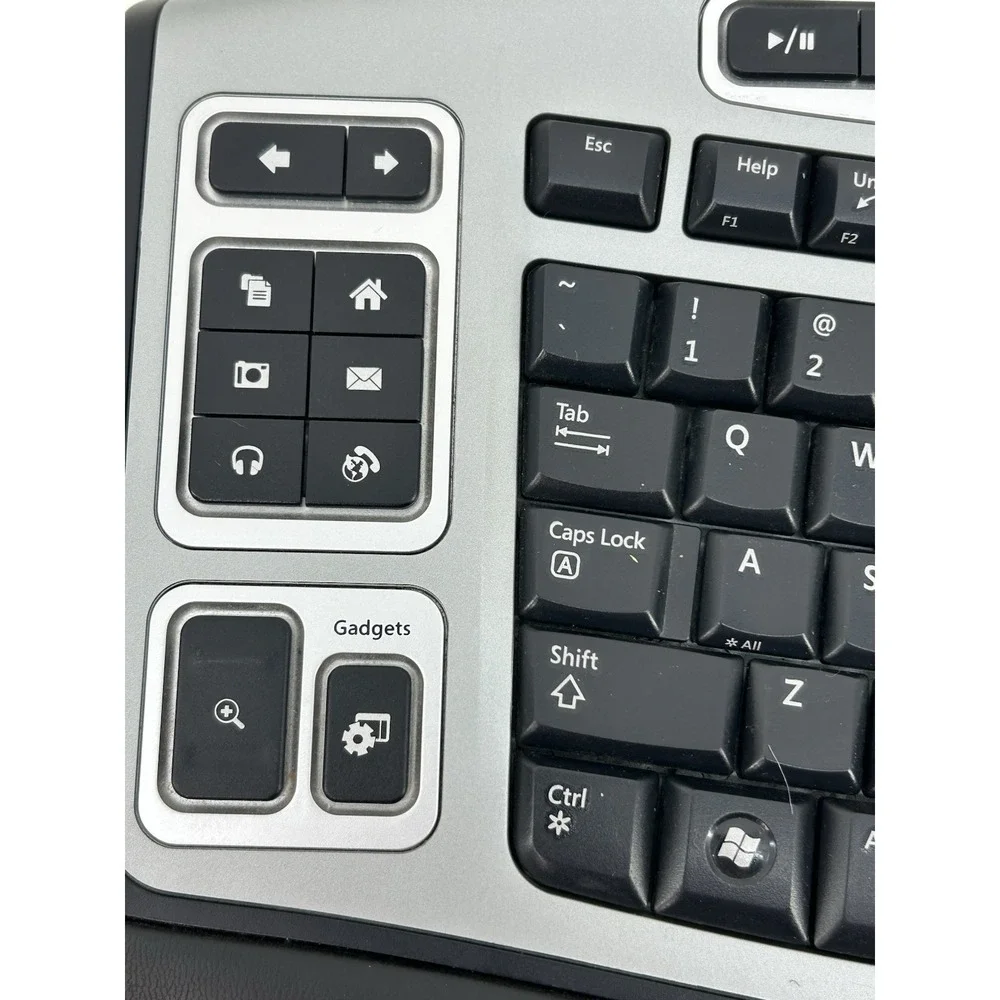 Microsoft Wireless Laser Keyboard 6000 v2.0 Ergonomic No Dongle - Nice Condition